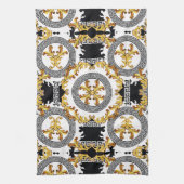 Linge De Cuisine Or noir (Vertical)