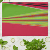 LINGE DE CUISINE OR ROUGE VERT (Plié)