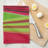 LINGE DE CUISINE OR ROUGE VERT (Quart Plié)