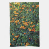 Linge De Cuisine Orange Arbre Vert Feuille Fruits Oranges (Vertical)