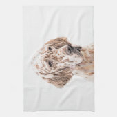 Linge De Cuisine Orange Belton Painting Dog Art (Vertical)