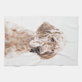 Linge De Cuisine Orange Belton Painting Dog Art (Horizontal)