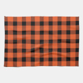 Linge De Cuisine Orange Buffalo Country Lumière Plaid (Horizontal)