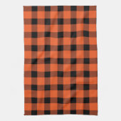 Linge De Cuisine Orange Buffalo Country Lumière Plaid (Vertical)