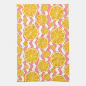 Linge De Cuisine Orange Citrus Chevron Stripes (Vertical)