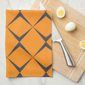 Linge De Cuisine Orange, cool, simple, tendance, forme de chevrons (Quart Plié)