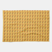 Linge De Cuisine Orange Dala Horses Dishtowel (Horizontal)