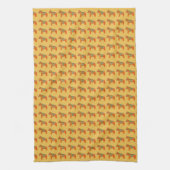 Linge De Cuisine Orange Dala Horses Dishtowel (Vertical)