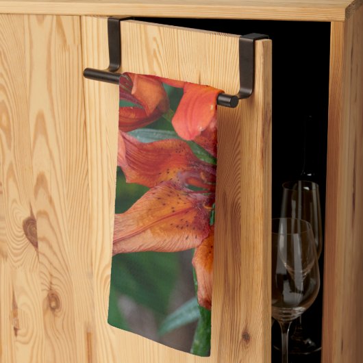 Linge De Cuisine Orange Daylily Canadian Flower Photography (Pliage en tiers)