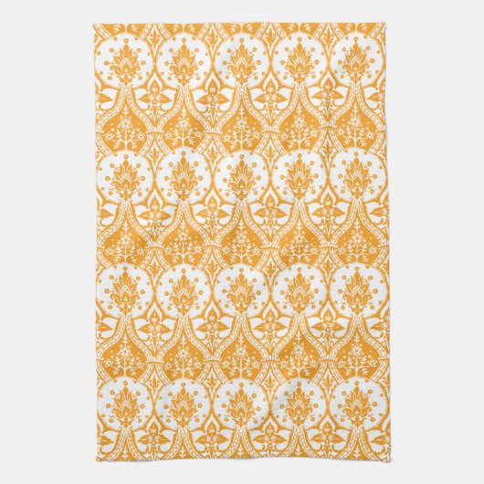 Linge De Cuisine Orange de damassé d'ananas (Vertical)