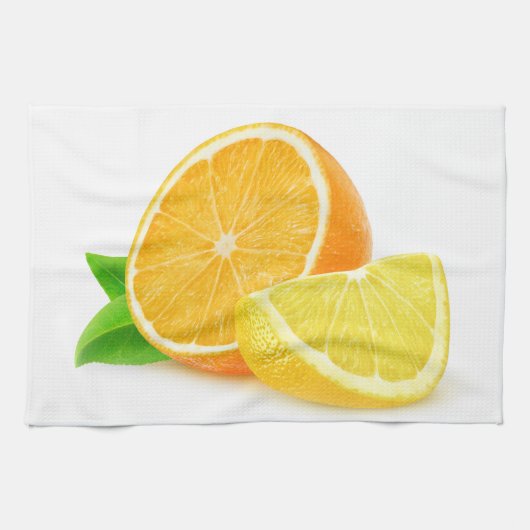 Linge De Cuisine Orange et citron (Horizontal)