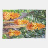 Linge De Cuisine Orange Hot Poker Flowers, (Horizontal)