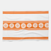 Linge De Cuisine Orange Luxe Jacquard Stripes (Horizontal)