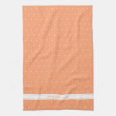 Linge De Cuisine orangé motif moderne (Vertical)