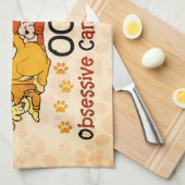 Linge De Cuisine Orange obsessive de l'OCD (Quart Plié)