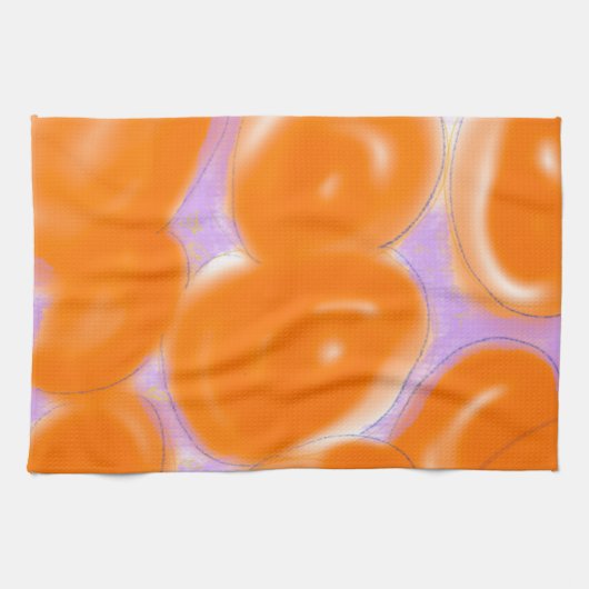 Linge De Cuisine orange pink kitchentowel (Horizontal)