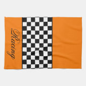 Linge De Cuisine Orange Racing Thème (Horizontal)