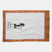 Linge De Cuisine Orange Starburst Witch Halloween (Horizontal)