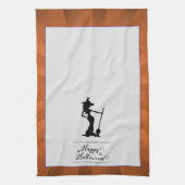 Linge De Cuisine Orange Starburst Witch Halloween (Vertical)