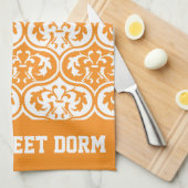 Linge De Cuisine Orange White College Team Cool Fun Dorm School (Quart Plié)