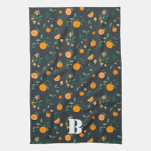 Linge De Cuisine Oranges en fleurs d'agrumes et feuillage Botanique (Vertical)