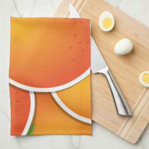 Linge De Cuisine Oranges funky
