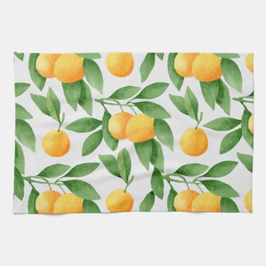 Linge De Cuisine Oranges ou mandarines motif (Horizontal)