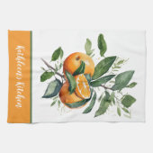 Linge De Cuisine Oranges Personnalisés Fruit Feuillage (Horizontal)