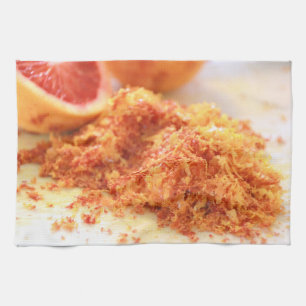 Linge De Cuisine Oranges sanguines d'agrumes juteux et zeste