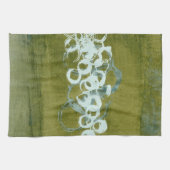 Linge De Cuisine Orbes vertes I (Horizontal)