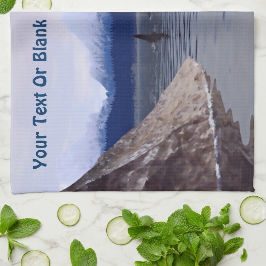 Linge De Cuisine Orca d'eau foncée (Plié)