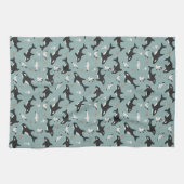 Linge De Cuisine Orca Whales (Horizontal)