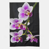 Linge De Cuisine Orchidée blanche et violette (Vertical)