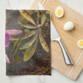 Linge De Cuisine Orchidée de Cattleya et trois colibris par Heade (Quart Plié)