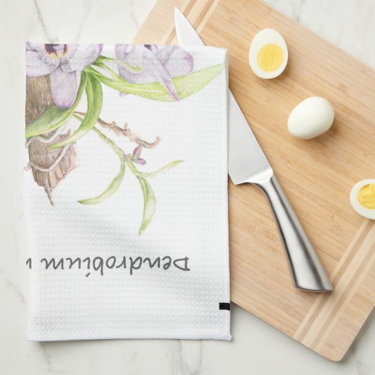 Linge De Cuisine Orchidée de Dendrobium (Quart Plié)