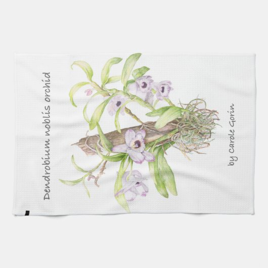 Linge De Cuisine Orchidée de Dendrobium (Horizontal)