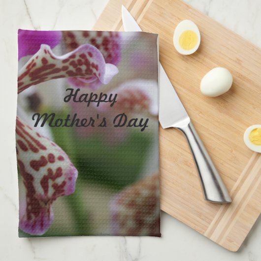 Linge De Cuisine Orchidée de Vanda (Quart Plié)