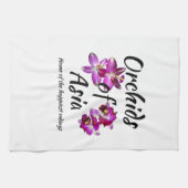 Linge De Cuisine Orchidées d'Asie (Horizontal)