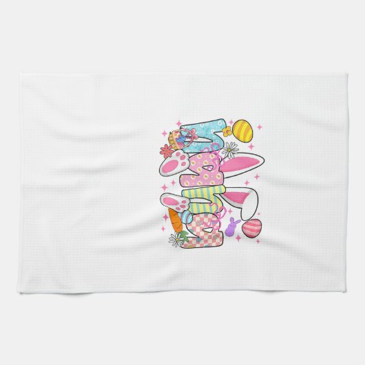 Linge De Cuisine Oreilles de lapin de Pâques Nana Coquette Bow Lapi (Horizontal)