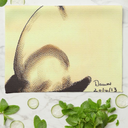 LINGE DE CUISINE ORIENTAL (Plié)