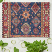 Linge De Cuisine Oriental Antique Turkis Motif de tapis (Plié)