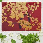 Linge De Cuisine Oriental Golden Flowers (Plié)