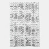 Linge De Cuisine Original black and white domino (Vertical)