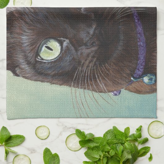 Linge De Cuisine Orignaux noirs de chat birman (Plié)