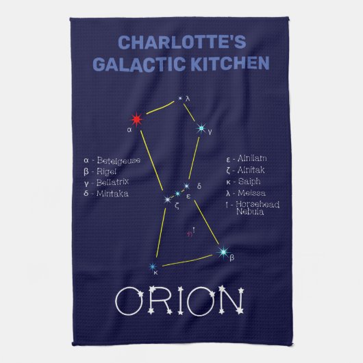 Linge De Cuisine Orion de constellation de l'hémisphère nord (Vertical)