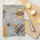 Linge De Cuisine Ornament de Noël Température Atomique Étoiles & Di (Quart Plié)