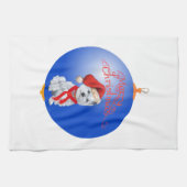 Linge De Cuisine Ornement de Noël Westie (Horizontal)