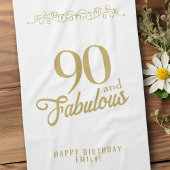 Linge De Cuisine Ornement élégant 90 et Fabuleux 90e anniversaire