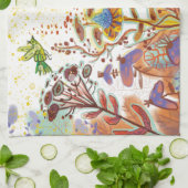 Linge De Cuisine ornemental fleuri (Plié)