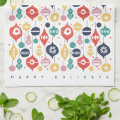 Linge De Cuisine Ornements rétro (Plié)